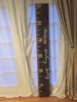 Growth chart ruler