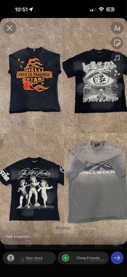 Pack Of 4 Hellstar Shirts