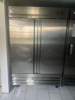 MoTak+MSD-2DR-BAL-A+54"+Two+Section+Reach+In+Re