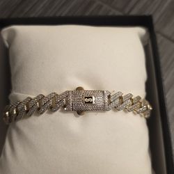 Brasalete Para Hombre Con Diamantes 