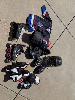 Youth street hockey equipment