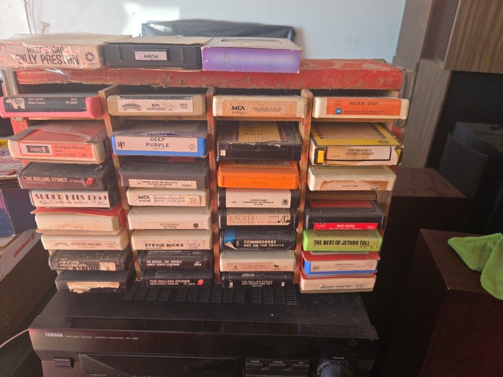Rock & Roll 8track Tape Collection,will Not Seperate.