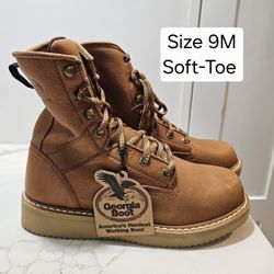 Georgia Soft Toe Work Boots Size 9