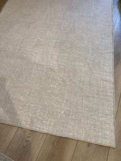 Ruggable Crosshatch Light Grey Rug 5x7