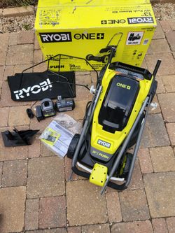 RYOBI
ONE+ 18V 13 in. Cordless Battery Walk Behind Push Lawn Mower with 4.0 Ah Battery and Charger