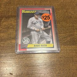 New York Yankees Babe Ruth Topps 35th Anniversary 2025