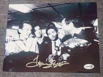 Tom Flores LA Raiders Signed 8x10 Photo JSA COA 