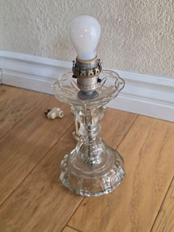 Vintage Antique Glass Table Lamp.