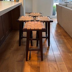 4 Pottery Barn Counter Height Bar Stools