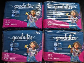 Goodnites Girls' Bedwetting Underwear, Size S/M (43-68 lbs), 66 Ct