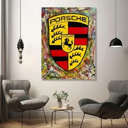 Custom Porsche Painting 30x40 1 Of 1