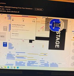 Center Floor Seats Jonas Brothers AR