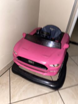 Pink Mustang Baby Walker 