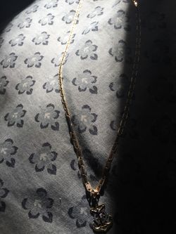 14k chain and pendant
