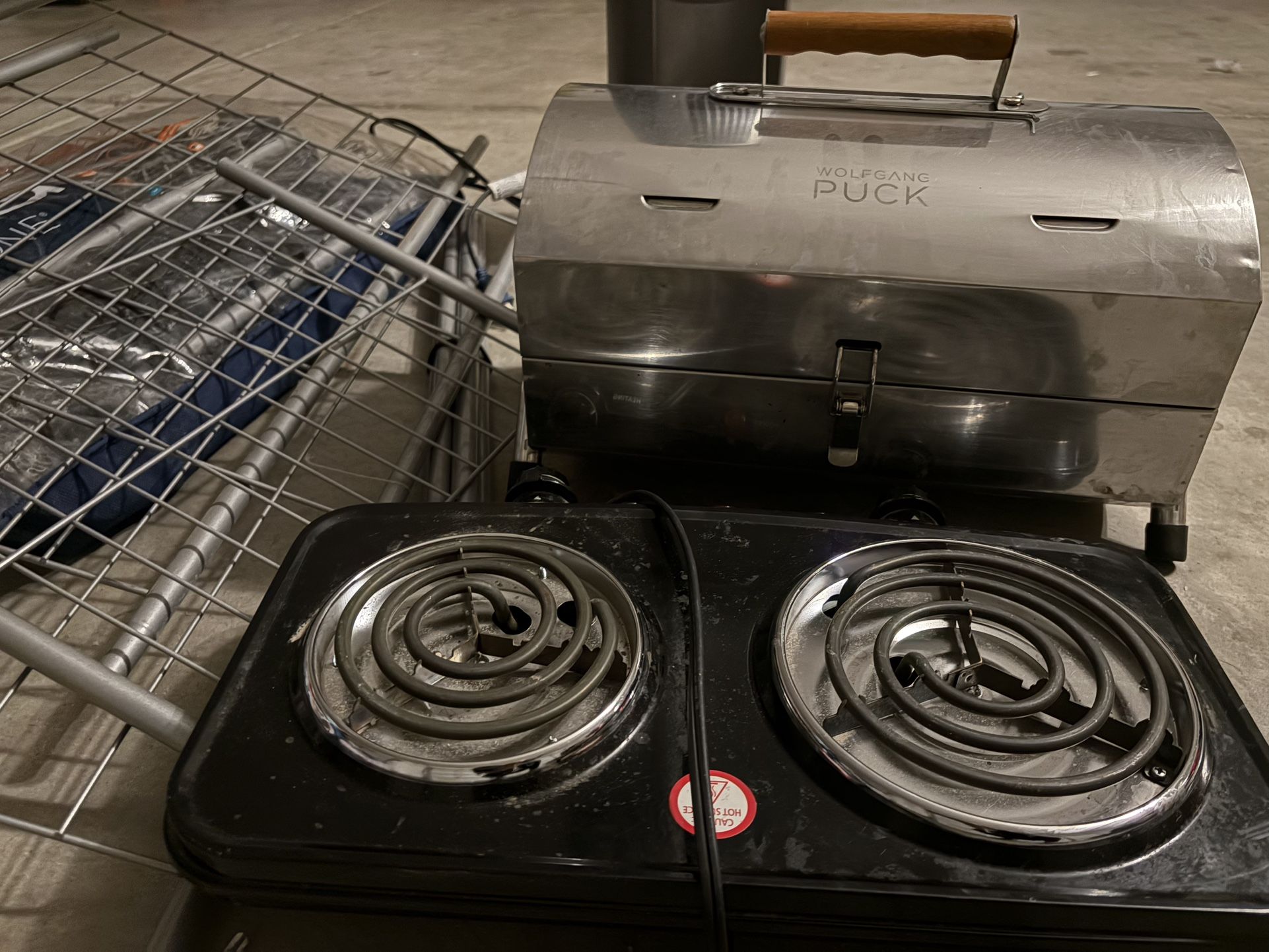 Garage Sale Finds – Fan, Grill, Burner, Storage Rack & More (Bundle or Separate!)
