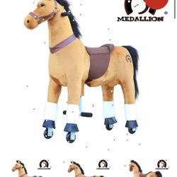  Ride On Toy Really Walking Horse BROWN