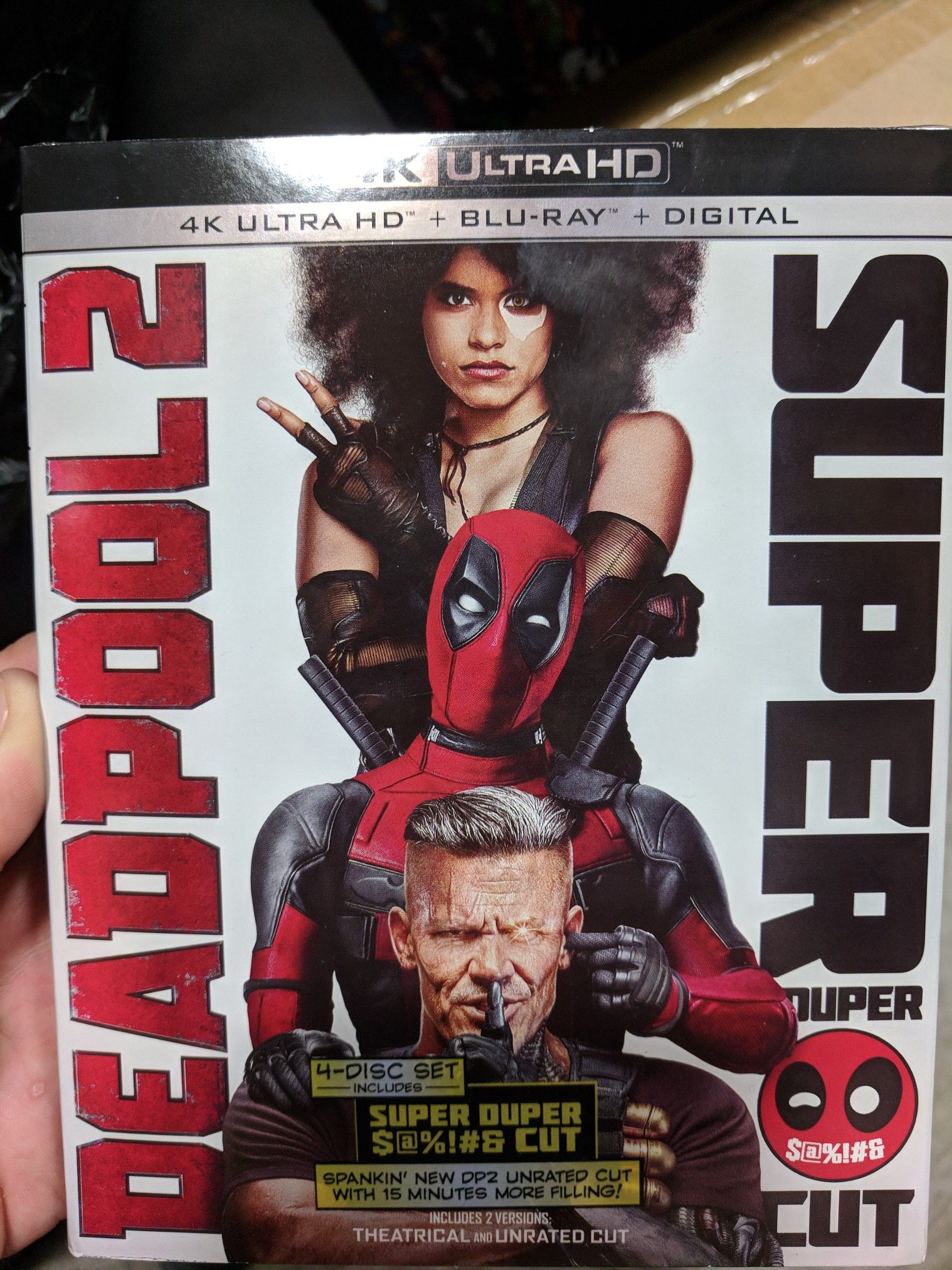 Deadpool 2 Super Duper Cut 4k Blu-Ray & Digital HD