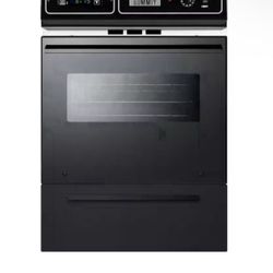 🔥 Summit Appliance 24 in. Single Gas Wall Oven in Black