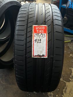 1 Continental Used Tire 245/35/21