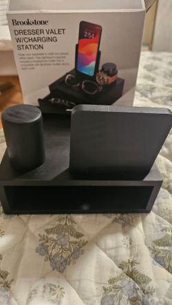 Brookstone dresser valet with charging station