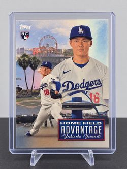 Topps Yoshinobu Yamamoto RC Home Field Advantage Card