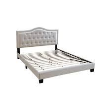 Beige Full Bed Platform New