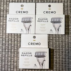 Cremo 5-Blade Barber Grade Mens Razor Cartridge Refills 4 Count - 3 Pack