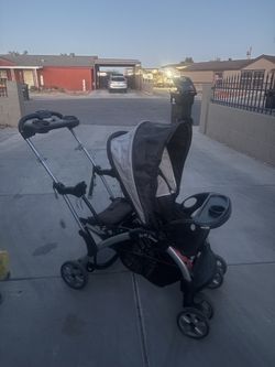 Sit and stand double stroller