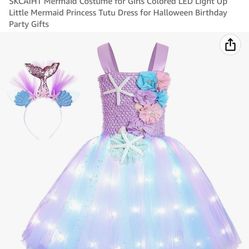 Light Up Rainbow Mermaid dress 