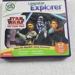 Leapster Explorer Learning Game Star Wars The Clone Wars 