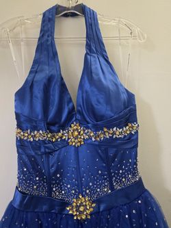 New Dreamy Riva Designs Blue Ball Gown