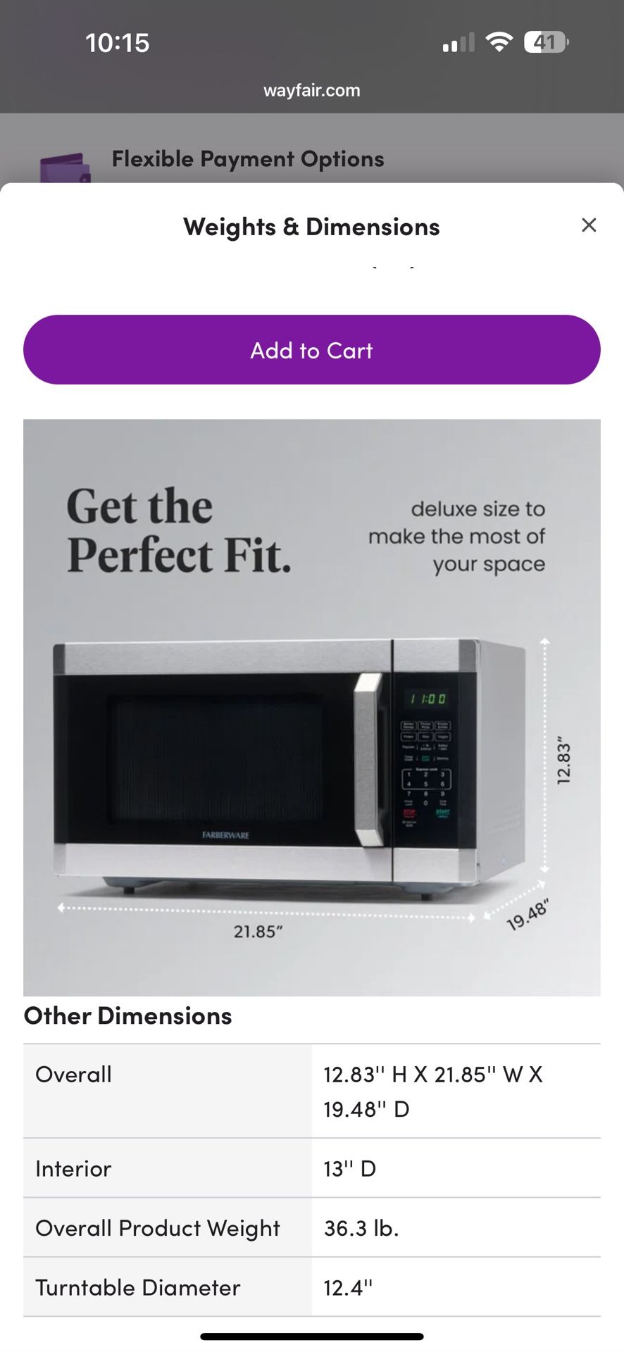 Stainless Microwave