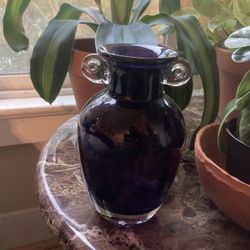 Purple Flower Vase Glass