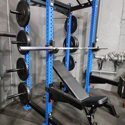 ❗BLUE POWER RACK, BLACK POWER RACK,SMITH MACHINE  ALL COME WITH FULL SET OF PLATES, OLYMPIC BARBELL, ADJUSTABLE BENCH (BRAND NEW IN THE BOX)$1499 EACH