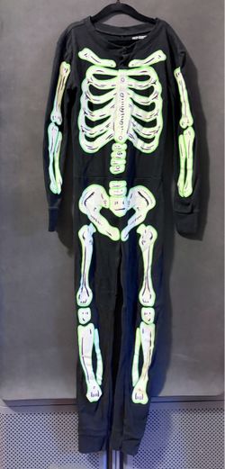 Costume “Glow-In-The-Dark Skeleton” One-Piece Pajamas Size L (10)