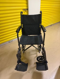 Transport Wheelchair with Footrests