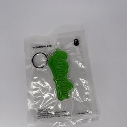 A Bathing Ape Keychain Green