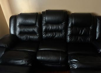 Reclining love seat and sofa