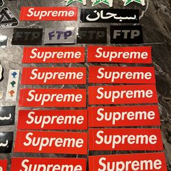 Stickers. Supreme. Palace. FTP. Stussy