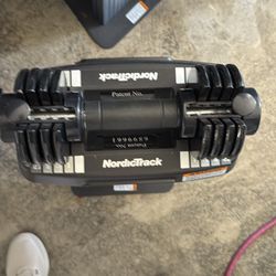 NordicTrack Adjustable Dumbbells With Stands
