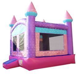 Sparkling Pink Bounce House 