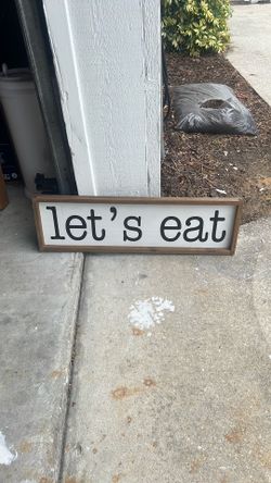 Let’s eat wall art