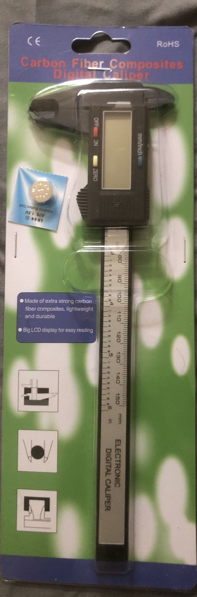 Carbon Fiber Composites Digital Caliper