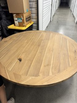 Solid Wood Round Table
