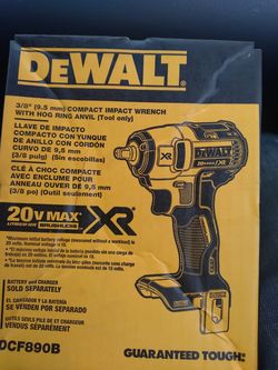 Dewalt 20v max xr 3/8" impact