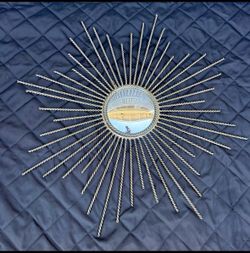Vintage Mid-Century Style Sunburst Wall Mirror - Starburst Decor