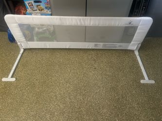 Extra long bed guard rail