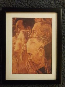 NORMAN ROCKWELL "FREEDOM OF WORSHIP" PICTURE