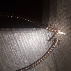 10k Rose Gold Solid Heavy Cuban Link Chain 29 Grams 24 Inches. 