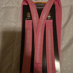 Pink Light Up Suspenders 